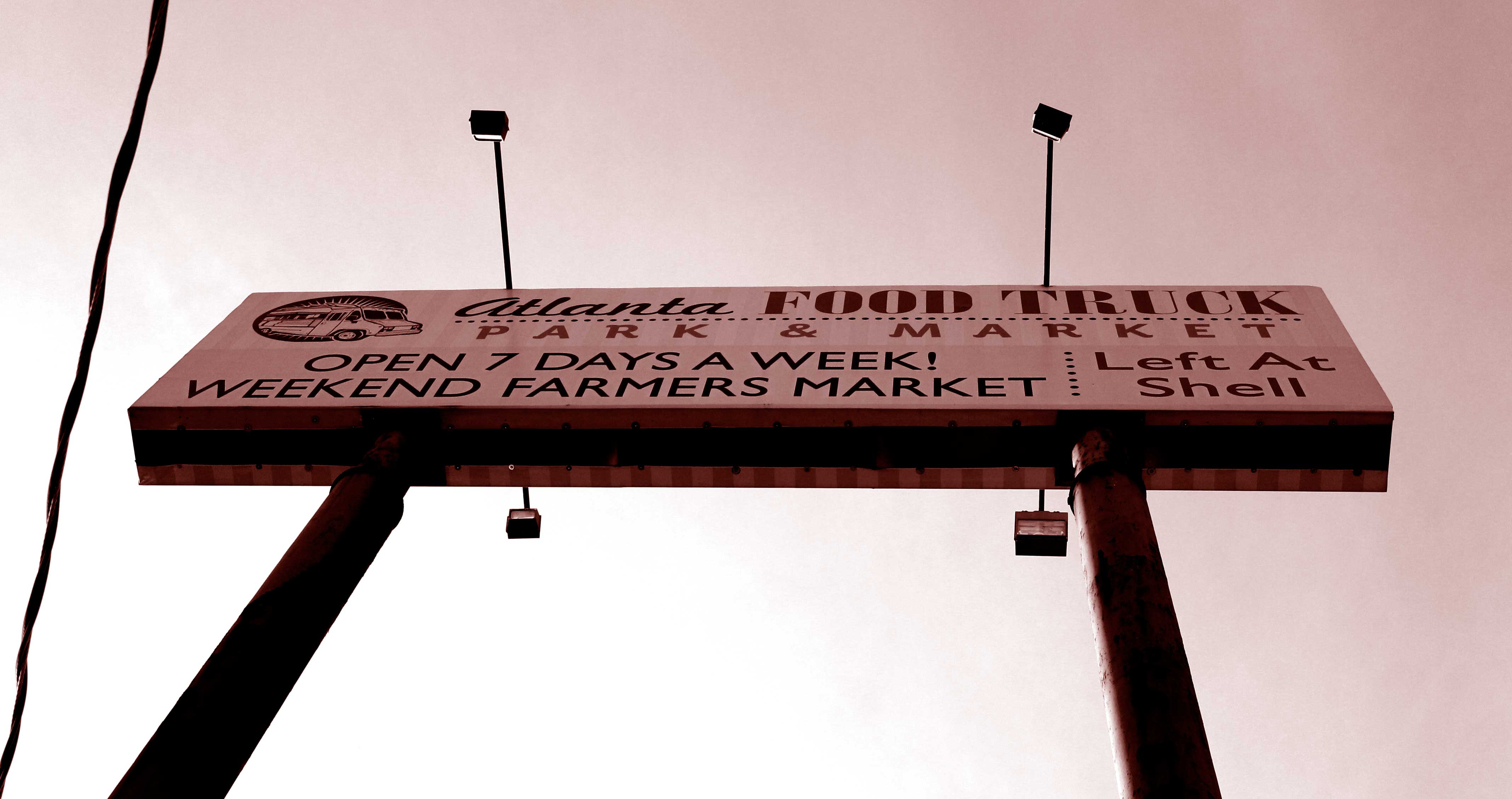 Atlanta Food Truck Park and Market billboard.